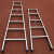 梯子304不锈钢人字梯折叠装修梯加厚四五六步梯室内工程梯 1.2米四步