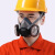 防尘口罩防工业粉尘打磨全脸面具煤矿透气口鼻罩高效舒适防护面罩 粉红色
