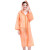 厚创 一次性加厚雨衣PEVA超防水雨衣纯色便携随身防水雨衣 橙色