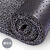 七彩阁 PVC丝圈地垫 加厚除尘地垫 13mm厚 黑灰色 单位：米	1.5米宽