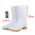 杨笙福白色雨鞋耐油耐酸碱卫生靴牛筋底水鞋防滑白色工作雨鞋 低筒雨鞋 46