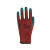 大杨035高分子透气多功能劳保手套 大码红纱绿胶10双 耐磨耐油防滑掌浸工业手套