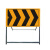  科密反光警示牌可折叠标识牌 加厚加重款黄底右导向100x50cm 2个