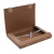 海斯迪克 HKW-261 档案盒（50个）加厚文件资料盒 高质感牛皮纸档案盒 财务凭证盒31*22cm 无酸款2cm