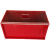 定做透明亚克力不良品盒箱柜盒工厂流水线废品盒差品收纳盒带锁回 红色款(150*150*150mm)