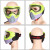 定制脸部防护面罩撞色运动面具pqb竞技战术防雾 黑色配灰镜片