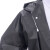 冰禹 BYcz-05 雨披成人雨衣 半透明非一次性EVA雨衣男女生长款带帽加厚防水雨披 黑色（1件）