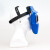 电焊面罩自动变光变色氩弧焊焊工头戴式面卓太阳能全自动 蓝色【自动变光】+20片保护片