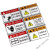 PVC危险贴PET标贴胶片警示牌安全有电机械注意指示牌机器告示牌 草绿色 20x10cm
