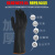 黑色橡胶耐酸碱工业手套加厚耐磨化学防腐蚀化工防水劳保作用防护 55CM工业耐酸碱手套（10双装） 均码