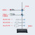 铁架台固定架(不含配件)铁三环蝴蝶十字夹烧瓶夹冷凝管夹 烧瓶夹