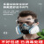 LISM防毒面具全面罩喷漆专用口罩呼吸防护罩防烟全脸防尘面罩放毒氧气 建议搭配购买7号滤毒盒*1对