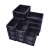 周转箱黑色塑料静电胶框箱物料盒托盘带盖分格隔板刀卡 600500300