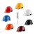 哥尔姆安全帽带护目镜GM712白色 工地工人安全头盔abs帽子可定制印字