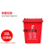 垃圾分类垃圾桶带盖大号户外环卫商用餐厨240升公共场合厨余120升  乐贝静 30L红色无轮(有害垃圾)