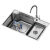 箭牌（ARROW）水槽单槽厨房不锈钢大单槽AE5575417G21-SS+AE45116SS·75*48