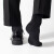 子墨棉品4双装袜子男士商务袜棉中筒袜黑色上班正装长筒纯色舒适透气吸汗 4双黑色 38-45均码