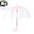 苍塑樱花伞透明雨伞折叠公主女孩拱形小清新长柄伞h2 粉红色 折叠款