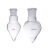 棕色梨形烧瓶 玻璃鸡心瓶 加厚耐高温尖底展示瓶白色标准磨口旋蒸 透明150ml29*32#