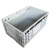 海斯迪克 HKCL-177 加厚euo折叠箱物流箱 塑料工业带翻盖周转箱筐 储物配送箱 蓝色（不带盖）600*400*340mm