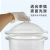 厚创 实验室玻璃干燥器 防潮干燥皿 除湿实验室器具减压干燥罐 210mm 透明 
