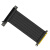 PCI-E 3.0 4.0 x16 显卡延长线 支持3060满算力高速转接线 90度插槽 (黑色普通版) PCI-E 3.0 0.45m