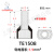 双线管形预绝缘端头1.5平方并线插针针形铜线鼻双拼管状护套端子 双线型 TE1508 1000只 蓝色