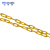 稳斯坦 WST200 塑料警示链条 路锥链条 隔离链子 链条 警示防护链条 隔离墩链条（8mm黄色-5米）
