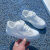 迪士尼儿童六一小白鞋夏季男女童单网透气白色运动鞋学生板鞋学校表演鞋 白色单网 30码/内长18.5厘米