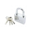 宽选工品 304不锈钢四方形叶片挂锁单开挂锁叶片锁 短（不通开50MM）配4钥匙 