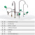 科睿才实验室化验室水龙头 三联不锈钢 C6302429