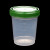 RICH LAB 塑料标本容器/尿杯/采集杯 福尔马林杯 PP密封储物直口瓶子样品杯 500ml