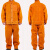 者也（ZYE）加厚反绒牛皮电焊服套装阻燃隔热耐磨作业防护服 橘色L 