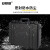 安赛瑞 手提工具箱 设备仪器安全防护箱 防潮防水防震箱47×36×17cm黑色空箱 2A00152