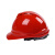 德威狮安全帽 国标施工玻钢加厚V型透气ABS高强度劳保夏太阳能风扇 国标三字型加厚红（新款旋钮）四点式