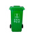 240L户外环卫四色分类垃圾桶大号商用脚踏餐厨带盖带轮子大容量箱 100L加厚带轮分类（蓝色可回收）