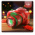 何健弓圣诞投影灯 圣诞背景投影灯玩具氛围灯发光背景幻灯手电筒装饰品 带音效功能红配六卡片