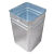 定制户外垃圾桶内桶小内胆圆型方形不锈钢镀锌板内筒玻璃钢塑内桶 2分类黑色框架