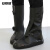 安赛瑞 高筒加厚防雨鞋套 防滑耐磨防水防雪男女脚靴套 黑色 44至45码 3G00049
