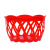 海斯迪克 HKL-330 鸡蛋框塑料篮子土鸡蛋网兜袋 大号篮子+网(35cm)+扣 红色 100套