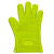 易美丽诺 LC0314 硅胶隔热手套 加厚防滑厨房微波炉烘焙防烫五指手套 绿色（1双装）