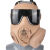定制M50仿真防毒面具模型 全脸防护面具真人cs水弹面罩防风面具 泥色墨色镜片(单风扇)