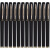 宝克（BAOKE） 中性笔0.5/0.7/1.0mm大容量磨砂黑色签字子弹头粗字水笔练字笔考试商务 1828笔/0.5mm （黑笔12支）