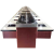 MDUG旋转小火锅设备全套商用涮烤一体式机器自助回转餐台电磁炉桌 44c m 桔红色 44cm
