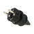 杜鲁蒙 法式电源插头16A250V德标欧式二圆欧规接线插头带CE认证欧标接头 德欧标插头