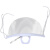 赛瑞佳口罩适用于专用厨师透明微笑厨房定制食堂塑料餐饮餐厅防雾口水飞 透明花边散装50个(独立包装)