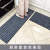 厨房地垫地毯卧室耐脏防滑门垫脚垫吸水可裁剪入户门垫定制 -灰色-七条纹 0.8米宽拍几件发几米整张