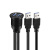 USB圆头双口双通母座转公头汽车防水线Type-C、HDMI防水连接器 M26USB3.0AF-AM-1M单口USB3.0