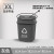 摇盖容量长方形大垃圾桶垃圾筒容量带盖商用户外翻盖直投分类长方 60升加厚带盖灰色垃圾袋8只