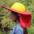 京斯坦 季工地施工遮阳帽檐大款带帽檐头盔散热帽子阻隔紫外线遮阳板罩  遮阳板帽 迷彩款 